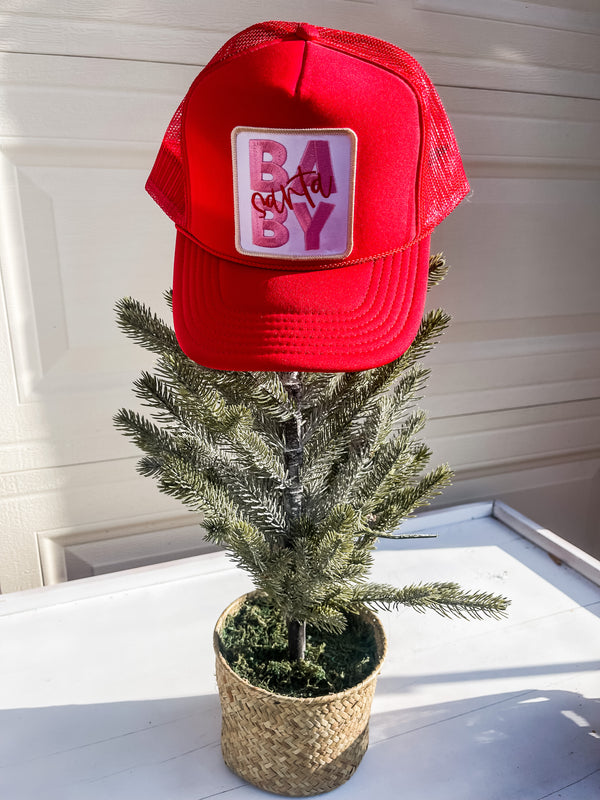 Santa Baby Trucker Hat - Red