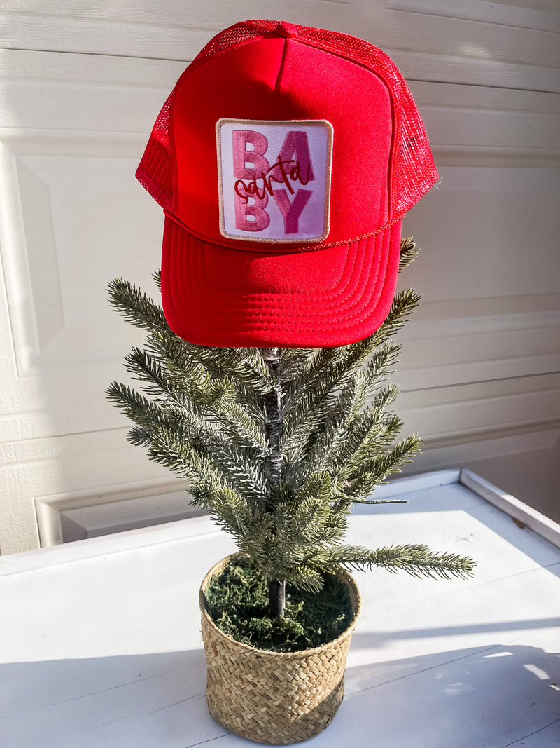 Santa Baby Trucker Hat - Red