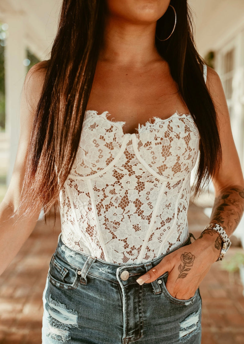 Lace For You Corset Top